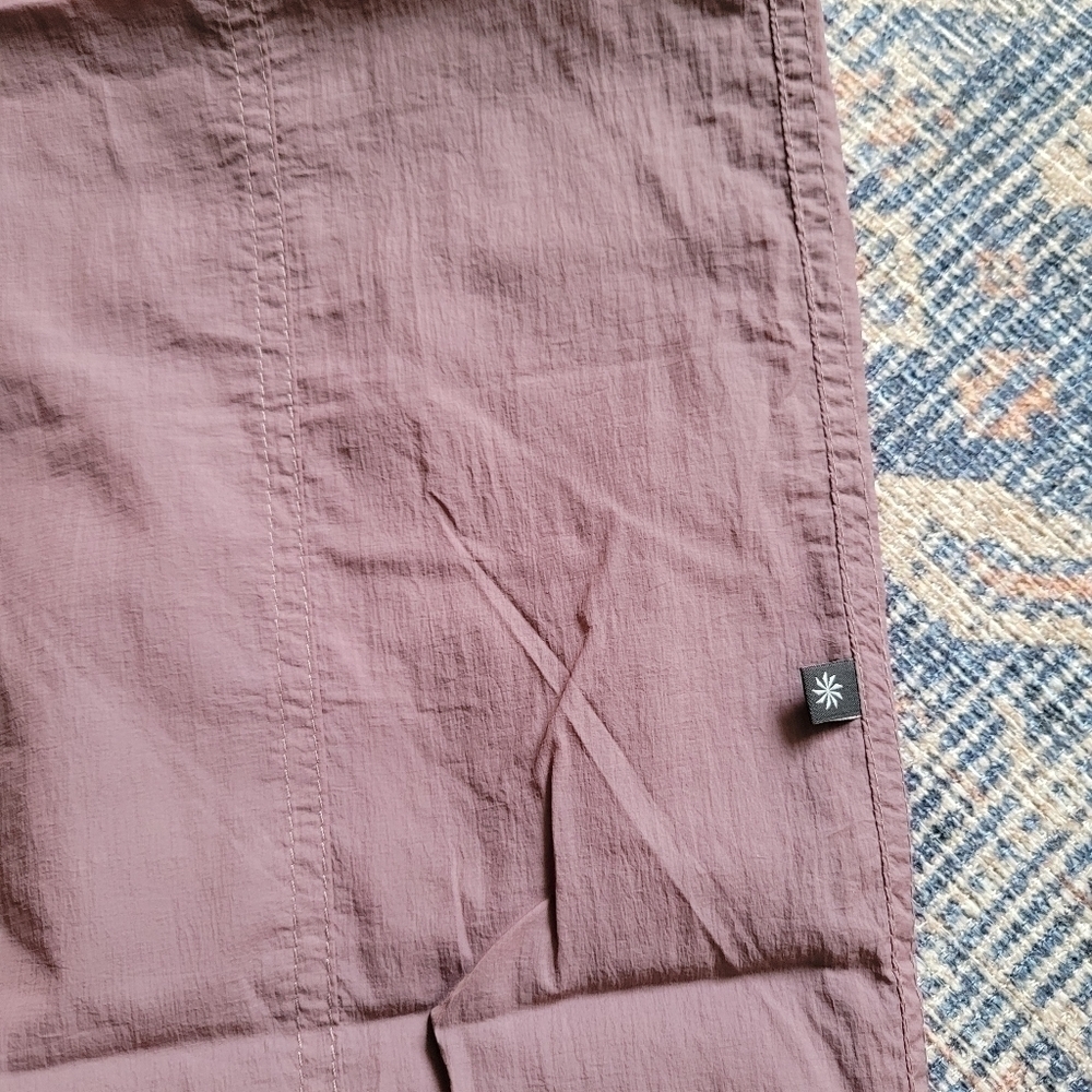 Athleta x Alicia Keys Utility Jumpsuit Open Back Mauve Purple Size 2 - Picture 5 of 8
